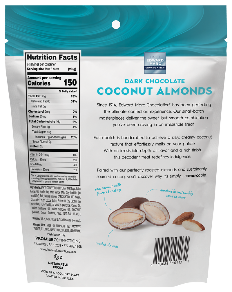 Dark Chocolate Coconut Almonds - Big Bag