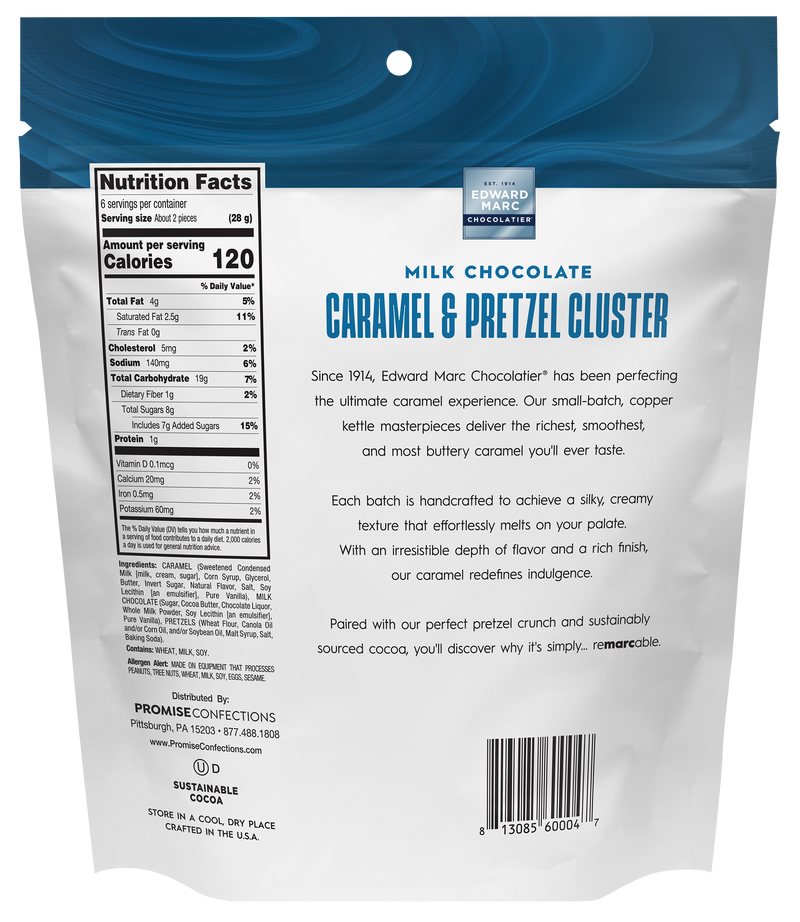 Milk Chocolate Caramel & Pretzel Cluster