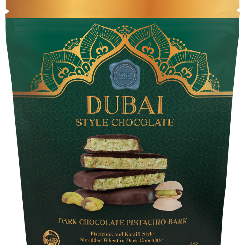 Dubai Style Chocolate Dark Chocolate Pistachio Bark