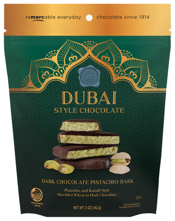 Dubai Style Chocolate Dark Chocolate Pistachio Bark