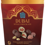 Dubai Style Chocolate Strawberry Pistachio Truffle Bites