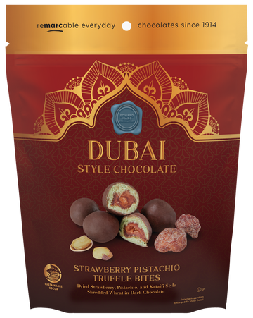 Dubai Style Chocolate Strawberry Pistachio Truffle Bites
