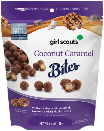 Girl Scouts Coconut Caramel Bites