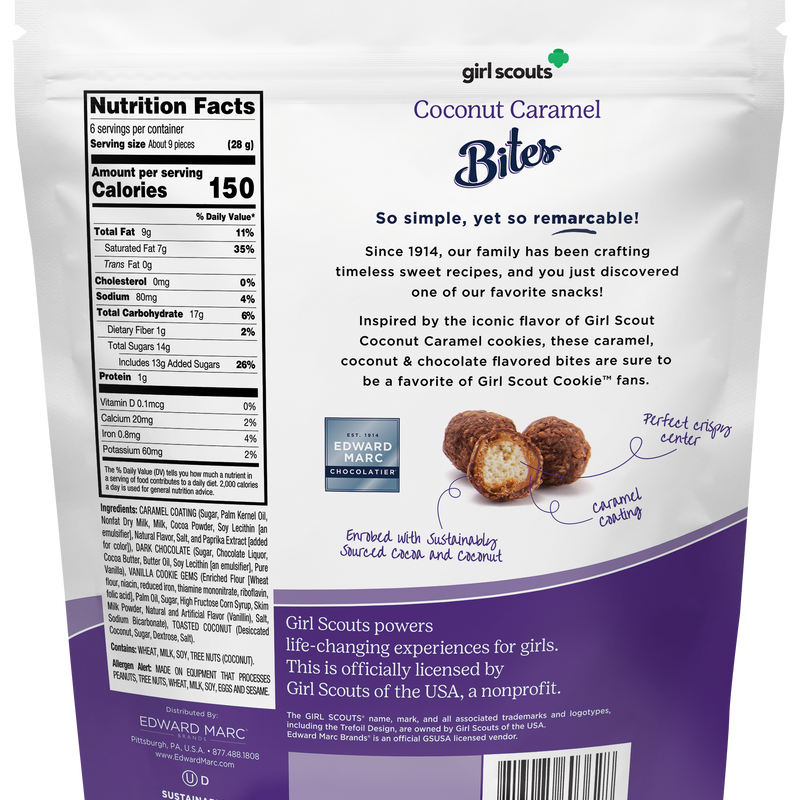 Girl Scouts Coconut Caramel Bites