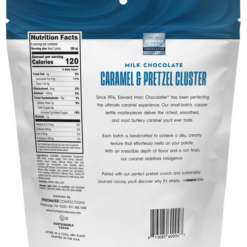 Milk Chocolate Caramel & Pretzel Cluster