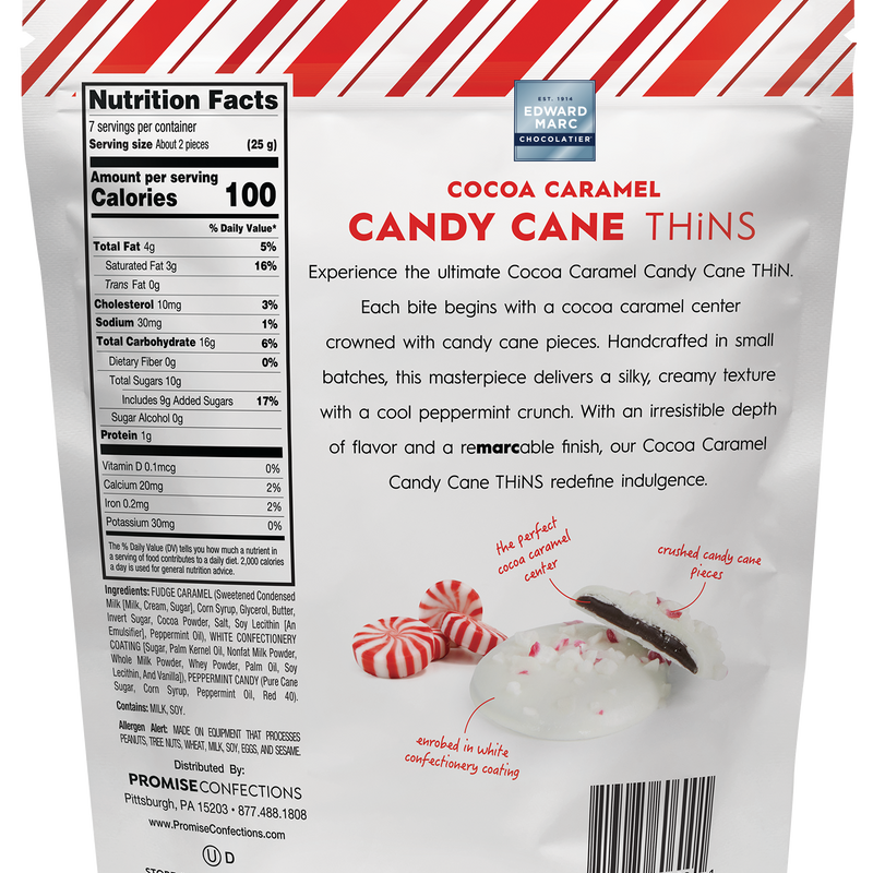 Caramel THiNS Cocoa Caramel Candy Cane