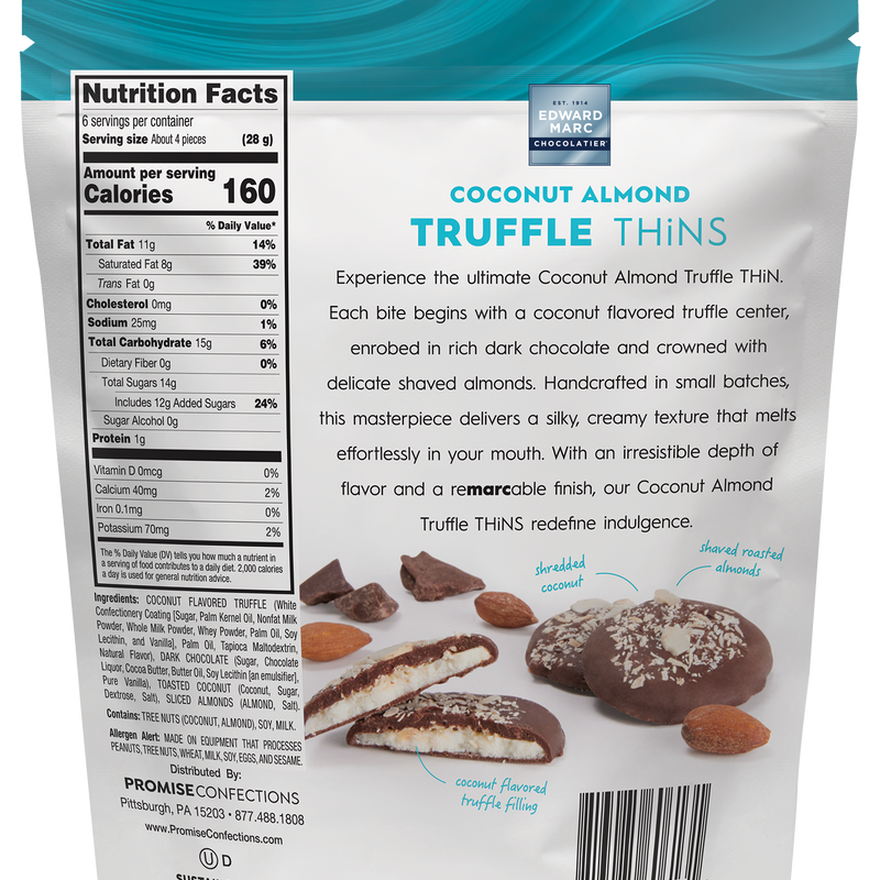 Truffle THiNS Dark Chocolate Coconut Almond