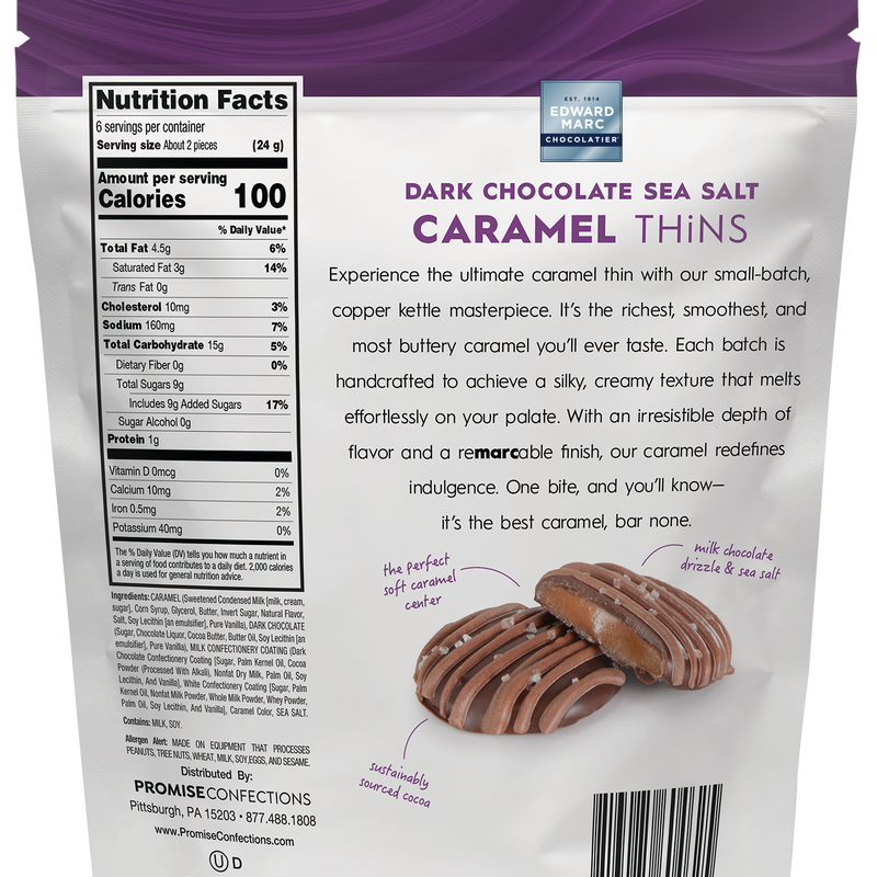 Caramel THiNS Dark Chocolate Sea Salt