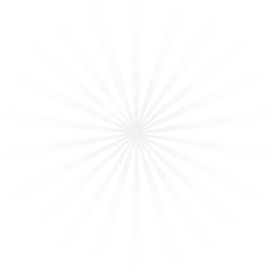 White sunburst pattern on a green background